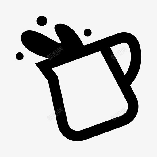牛奶壶咖啡奶油svg_新图网 https://ixintu.com 牛奶 咖啡 奶油 油壶 食物 饮料