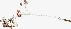 冬季雪人植物花卉装饰图案手账影楼照86冬季雪人植物素材
