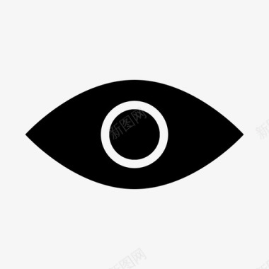 眼睛插图眼球视力图标