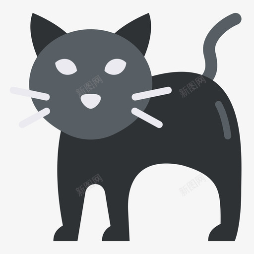 猫万圣节服装7平装svg_新图网 https://ixintu.com 万圣节 服装 平装