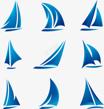帆船小图标常用小图标图标