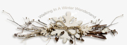 冬季雪人植物花卉装饰图案手账影楼照127冬季雪人植素材