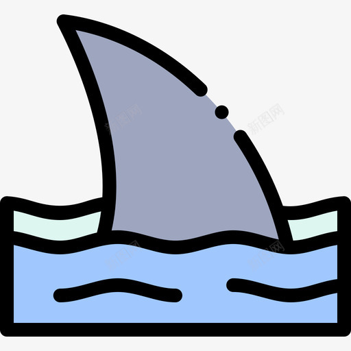 鲨鱼澳大利亚25线形颜色svg_新图网 https://ixintu.com 鲨鱼 澳大利亚 线形 颜色