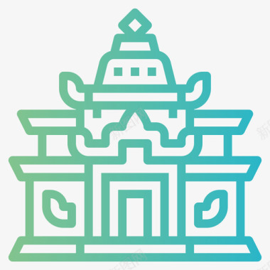 寺庙77号楼坡度图标