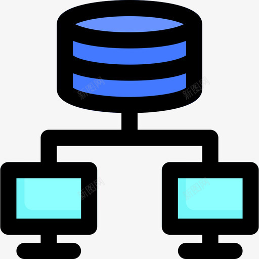 存储器计算机硬件40线性彩色svg_新图网 https://ixintu.com 存储器 计算机 硬件 线性 彩色
