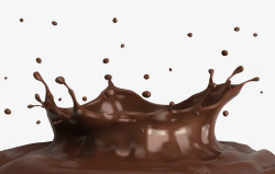 飞溅巧克力液体素材