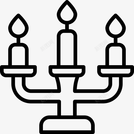 CandelbraDiwali28线性svg_新图网 https://ixintu.com 线性