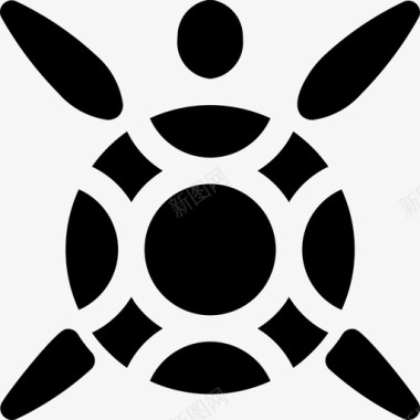 海龟动物盔甲图标