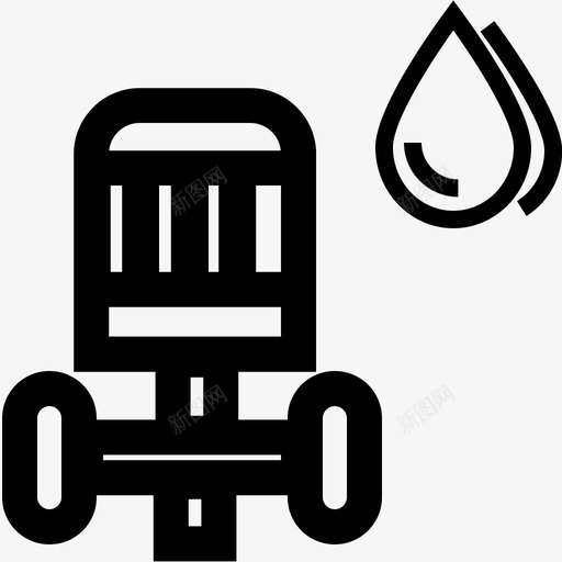 w0202001集水坑排水泵含控制箱svg_新图网 https://ixintu.com 水坑 排水 水泵 控制