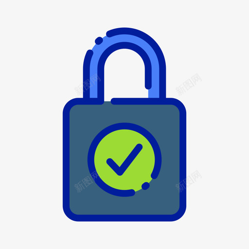 锁保护和安全20线性颜色svg_新图网 https://ixintu.com 保护 安全 安全线 线性 颜色