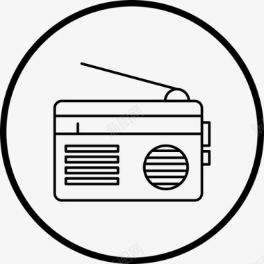 收音机音频通信图标