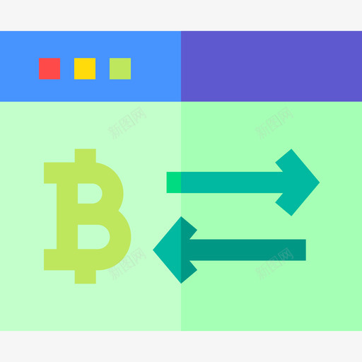 交换比特币144扁平svg_新图网 https://ixintu.com 交换 比特 扁平