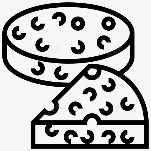 奶酪切达干酪乳制品svg_新图网 https://ixintu.com 奶酪 切达 干酪 乳制品 轮子 面包片