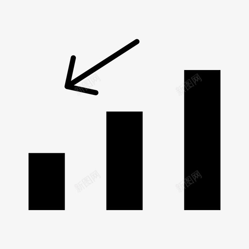 亏损业务成本下行图svg_新图网 https://ixintu.com 亏损 业务 成本 下行 下跌 图低 公司