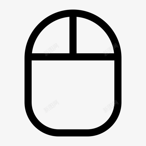 鼠标svg_新图网 https://ixintu.com 鼠标 线性 扁平 方正