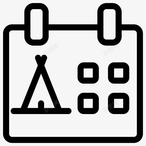 露营计划日历日期svg_新图网 https://ixintu.com 露营 计划 日历 日期 假期