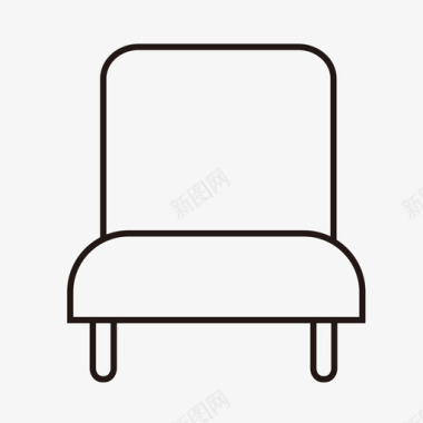单人椅图标