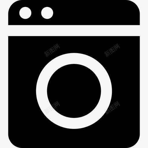 洗衣机号svg_新图网 https://ixintu.com 洗衣机
