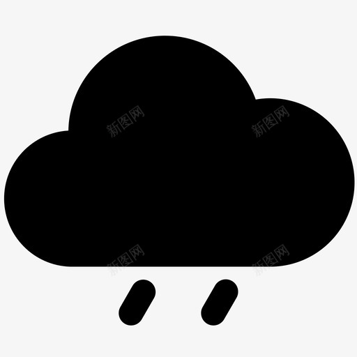 天气图标中雨svg_新图网 https://ixintu.com 天气 天气图 图标 中雨