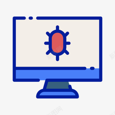病毒防护和安全20线性颜色图标