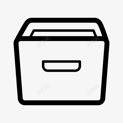 文件架容器文件svg_新图网 https://ixintu.com 文件 容器