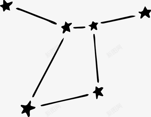 星座图占星术手绘svg_新图网 https://ixintu.com 手绘 星座 占星术 太空 恒星