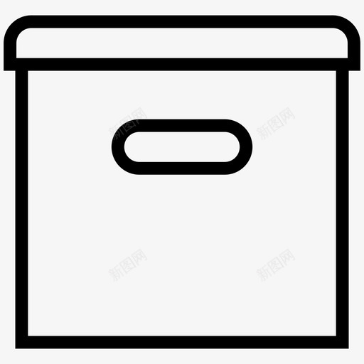 档案盒子数据存储svg_新图网 https://ixintu.com 存储 档案 盒子 数据 文件 简单 线图 图标