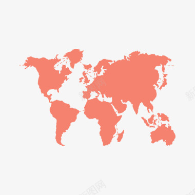 航道大陆全球图标