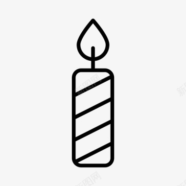 生日蜡烛庆祝聚会图标