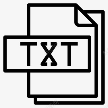 Txt文件文件格式1线性图标