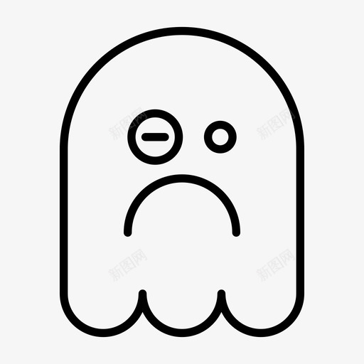 幽灵表情符号鬼魂svg_新图网 https://ixintu.com 幽灵 表情 符号 鬼魂 万圣节 紧张