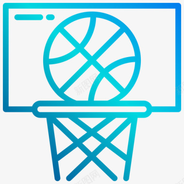 投篮篮球56直线坡度图标