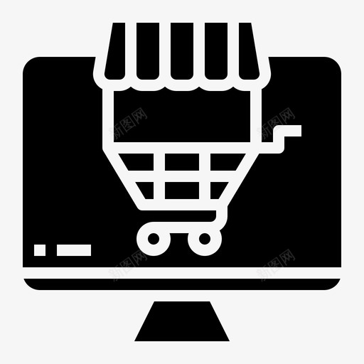 网上购物消费者团体svg_新图网 https://ixintu.com 网上购物 消费者 团体 购物 固体