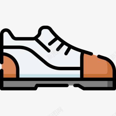 球鞋保龄球15线性颜色图标