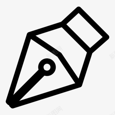 钢笔办公室学校图标