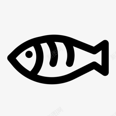海鲜鱼蛋白质图标