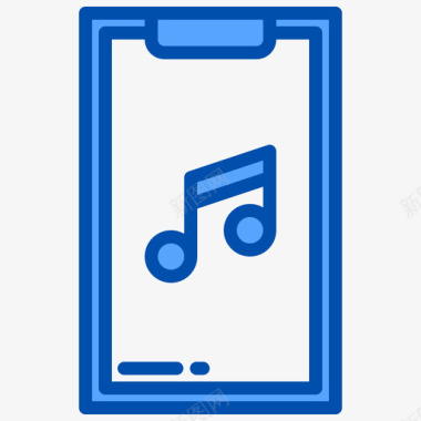 注意音乐应用程序3蓝色图标