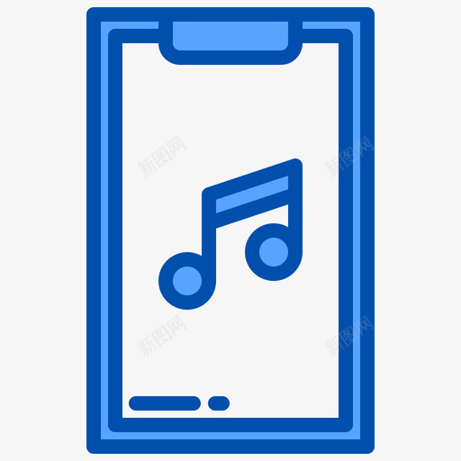 注意音乐应用程序3蓝色svg_新图网 https://ixintu.com 注意 音乐 应用程序 蓝色