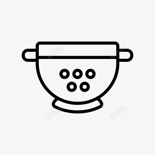 滤菜机烹饪图标svg_新图网 https://ixintu.com 滤菜机 烹饪 图标