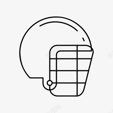 头盔棒球护头器图标