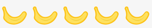 黄色香蕉填充2svg_新图网 https://ixintu.com 黄色 香蕉 填充
