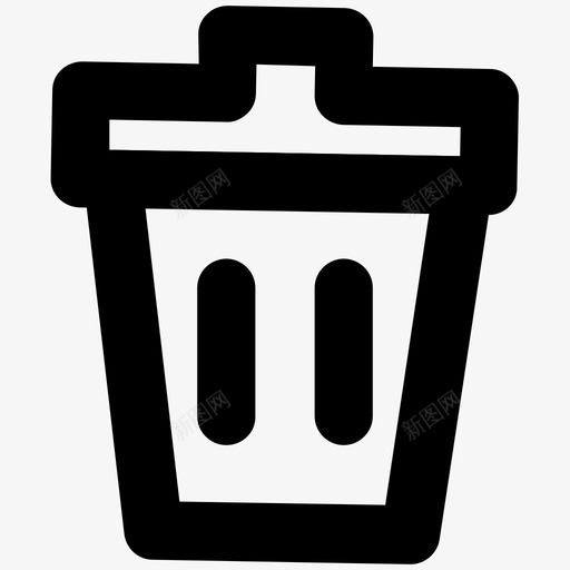 垃圾箱生态垃圾svg_新图网 https://ixintu.com 垃圾 垃圾箱 生态 垃圾桶 公共 图标