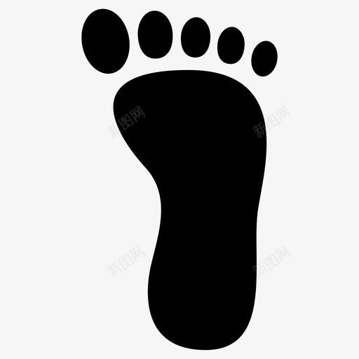 脚赤脚脚印svg_新图网 https://ixintu.com 赤脚 脚印 台阶 脚趾