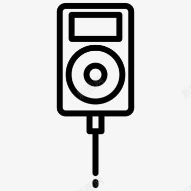 Ipod音乐应用程序1线性图标