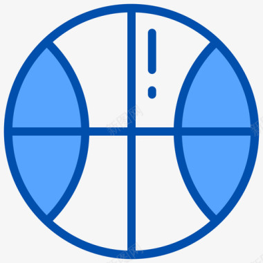 篮球篮球54蓝色图标