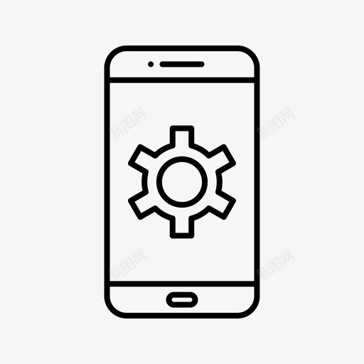 设置齿轮移动svg_新图网 https://ixintu.com 设置 齿轮 移动 智能 手机