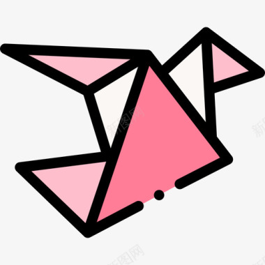 折纸日本98线性颜色图标