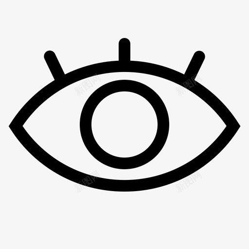 眼睛密码保护svg_新图网 https://ixintu.com 眼睛 密码保护 安全 显示 查看