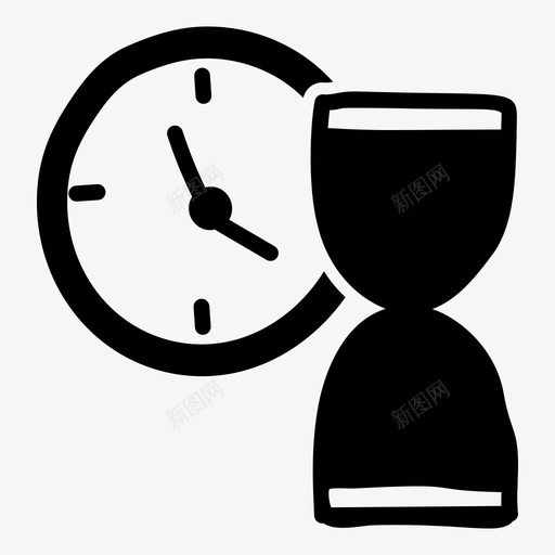 截止日期计时器沙漏svg_新图网 https://ixintu.com 计时器 截止 截止日 日期 沙漏 计时 设备 等待 项目 时间管理 字形