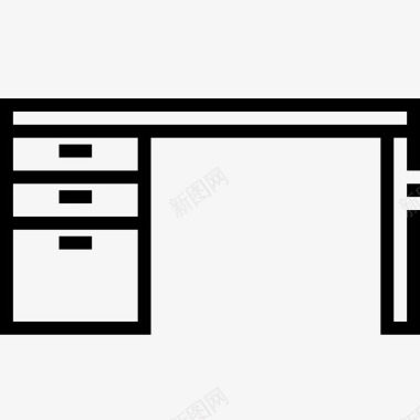 电脑桌家具办公室图标